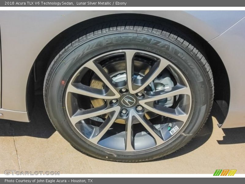 Lunar Silver Metallic / Ebony 2018 Acura TLX V6 Technology Sedan