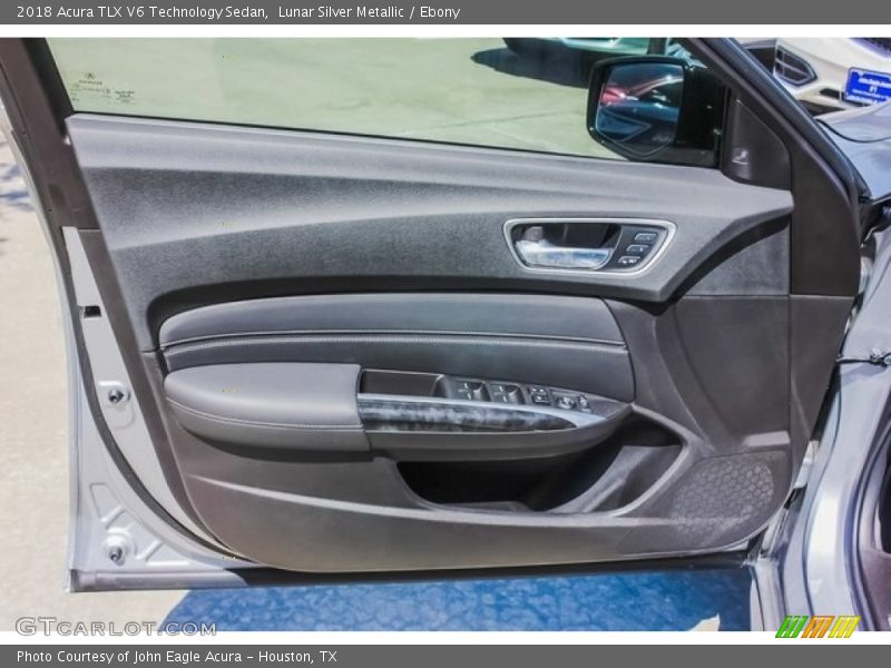 Lunar Silver Metallic / Ebony 2018 Acura TLX V6 Technology Sedan