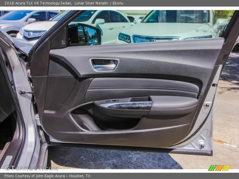 Lunar Silver Metallic / Ebony 2018 Acura TLX V6 Technology Sedan