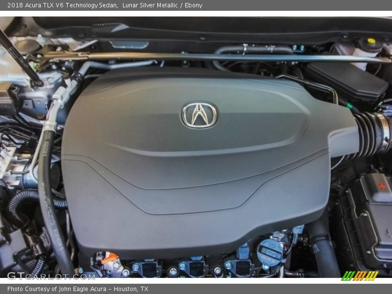 Lunar Silver Metallic / Ebony 2018 Acura TLX V6 Technology Sedan