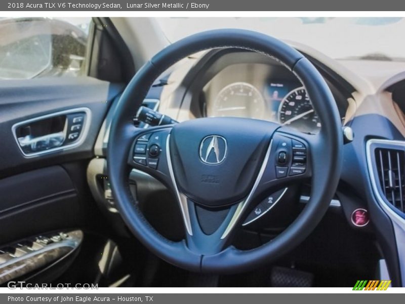 Lunar Silver Metallic / Ebony 2018 Acura TLX V6 Technology Sedan