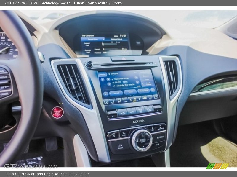 Lunar Silver Metallic / Ebony 2018 Acura TLX V6 Technology Sedan