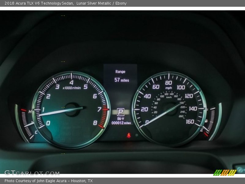 Lunar Silver Metallic / Ebony 2018 Acura TLX V6 Technology Sedan