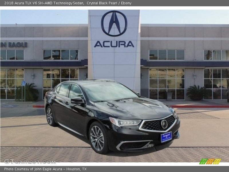 Crystal Black Pearl / Ebony 2018 Acura TLX V6 SH-AWD Technology Sedan