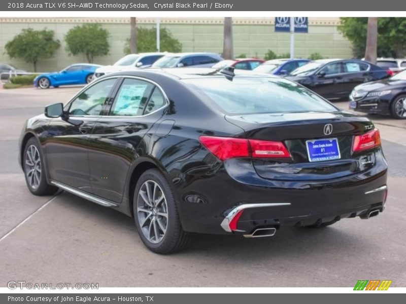 Crystal Black Pearl / Ebony 2018 Acura TLX V6 SH-AWD Technology Sedan