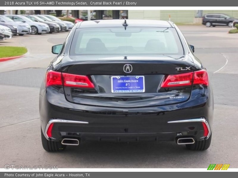 Crystal Black Pearl / Ebony 2018 Acura TLX V6 SH-AWD Technology Sedan