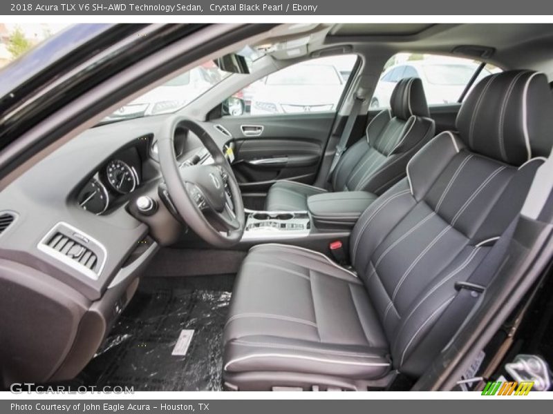 Crystal Black Pearl / Ebony 2018 Acura TLX V6 SH-AWD Technology Sedan