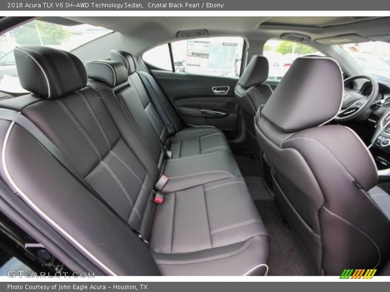 Crystal Black Pearl / Ebony 2018 Acura TLX V6 SH-AWD Technology Sedan