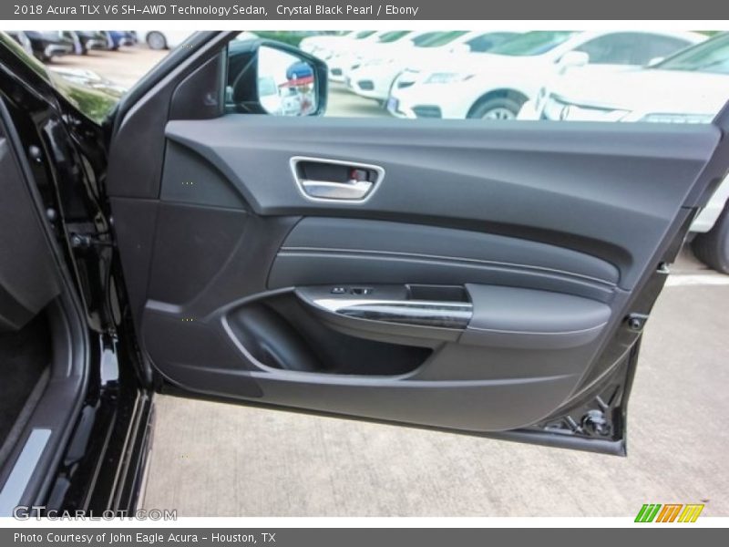 Crystal Black Pearl / Ebony 2018 Acura TLX V6 SH-AWD Technology Sedan