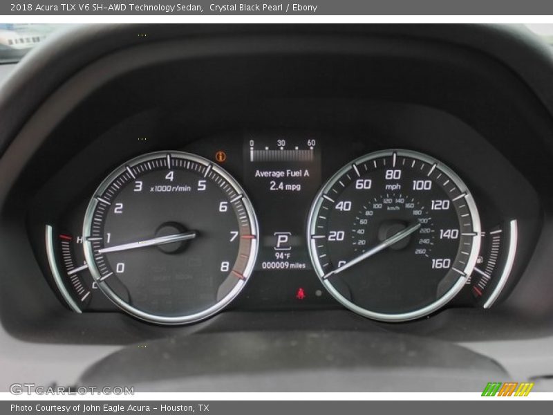 Crystal Black Pearl / Ebony 2018 Acura TLX V6 SH-AWD Technology Sedan