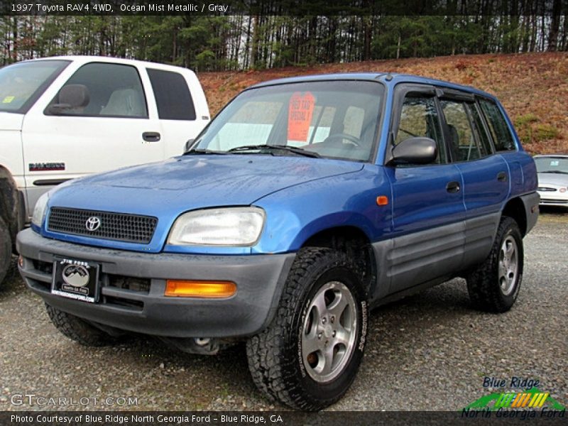 Ocean Mist Metallic / Gray 1997 Toyota RAV4 4WD