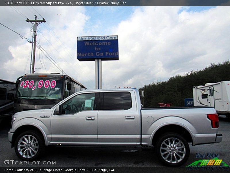 Ingot Silver / Limited Navy Pier 2018 Ford F150 Limited SuperCrew 4x4