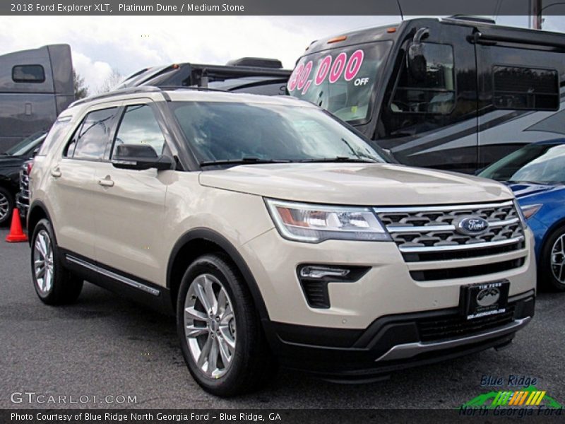 Platinum Dune / Medium Stone 2018 Ford Explorer XLT