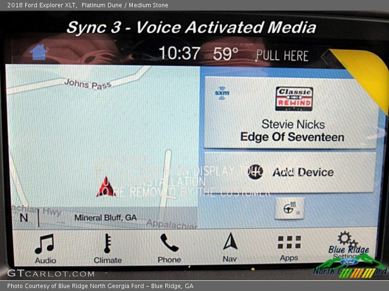 Platinum Dune / Medium Stone 2018 Ford Explorer XLT