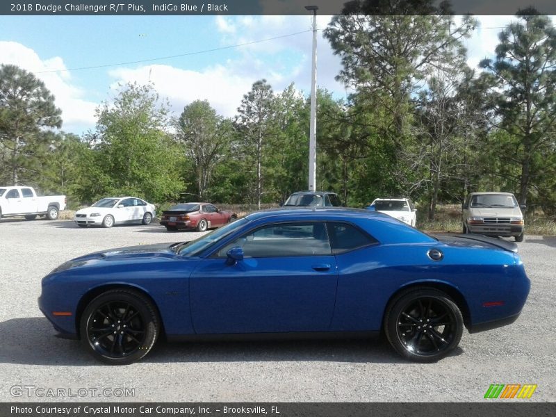 IndiGo Blue / Black 2018 Dodge Challenger R/T Plus