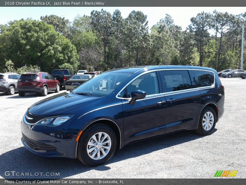 Jazz Blue Pearl / Black/Alloy 2018 Chrysler Pacifica LX