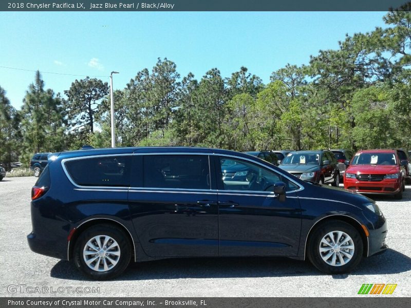 Jazz Blue Pearl / Black/Alloy 2018 Chrysler Pacifica LX