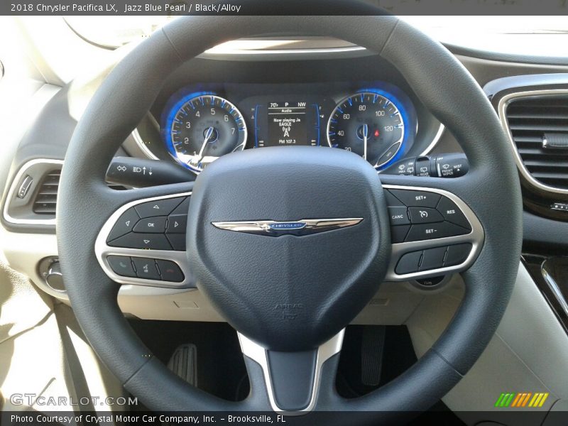 Jazz Blue Pearl / Black/Alloy 2018 Chrysler Pacifica LX