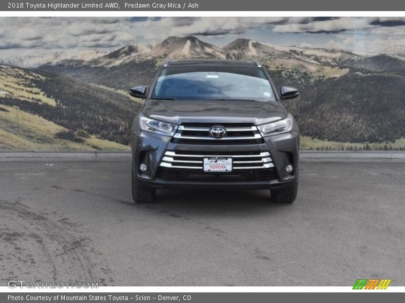 Predawn Gray Mica / Ash 2018 Toyota Highlander Limited AWD