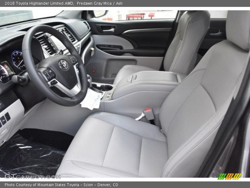 Predawn Gray Mica / Ash 2018 Toyota Highlander Limited AWD