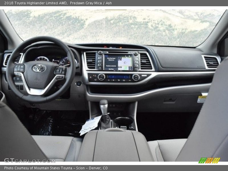 Predawn Gray Mica / Ash 2018 Toyota Highlander Limited AWD