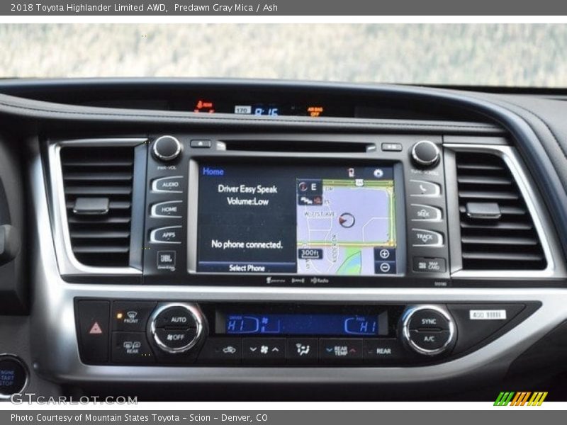 Predawn Gray Mica / Ash 2018 Toyota Highlander Limited AWD