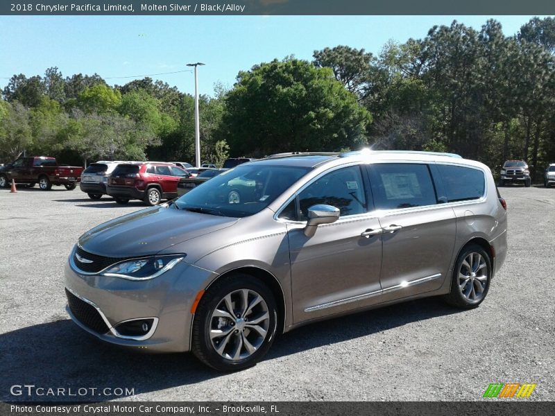 Molten Silver / Black/Alloy 2018 Chrysler Pacifica Limited
