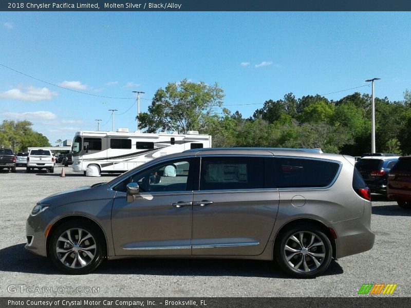 Molten Silver / Black/Alloy 2018 Chrysler Pacifica Limited