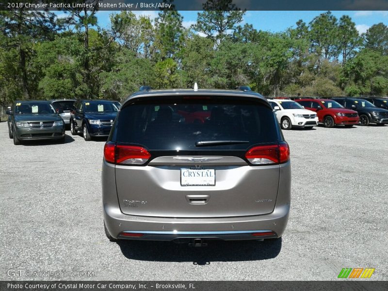 Molten Silver / Black/Alloy 2018 Chrysler Pacifica Limited