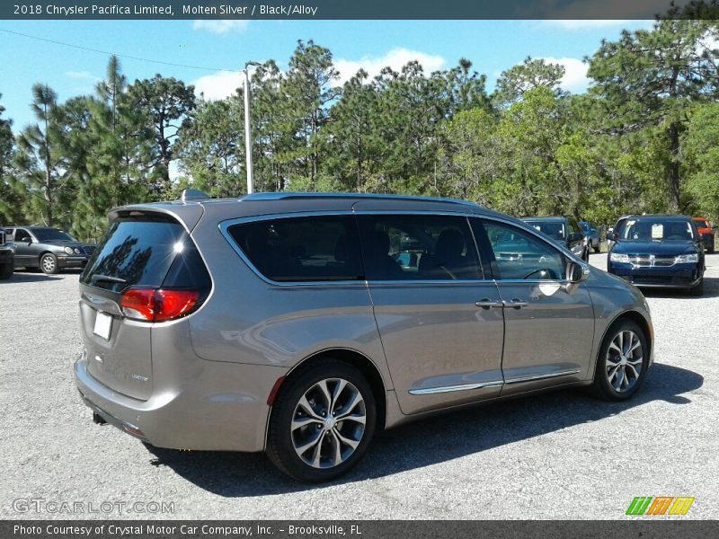 Molten Silver / Black/Alloy 2018 Chrysler Pacifica Limited