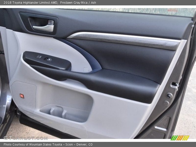 Predawn Gray Mica / Ash 2018 Toyota Highlander Limited AWD