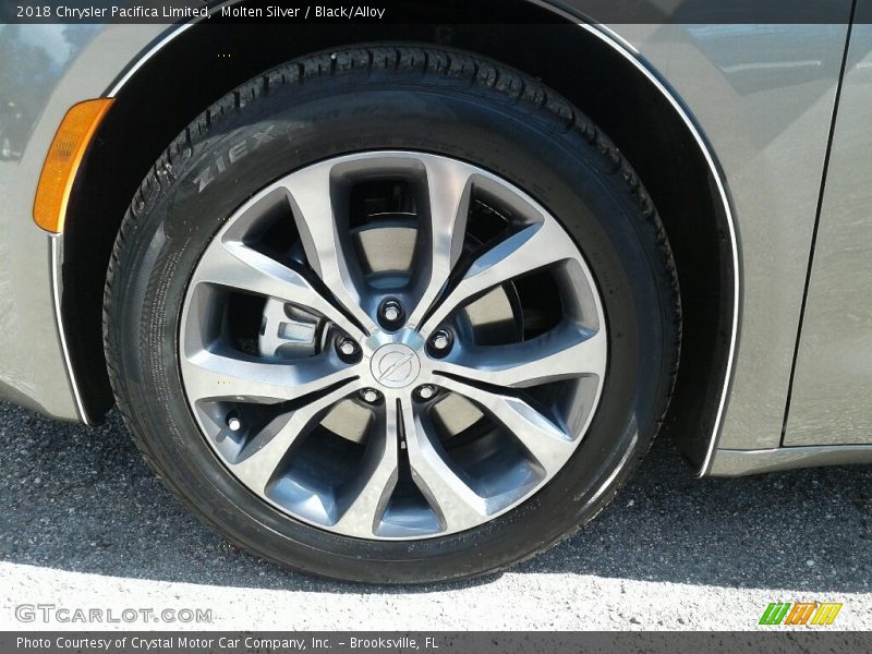 Molten Silver / Black/Alloy 2018 Chrysler Pacifica Limited