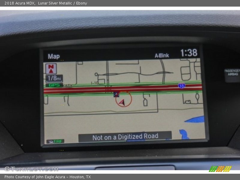 Lunar Silver Metallic / Ebony 2018 Acura MDX