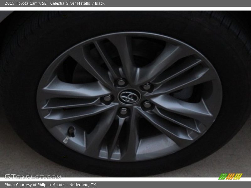 Celestial Silver Metallic / Black 2015 Toyota Camry SE