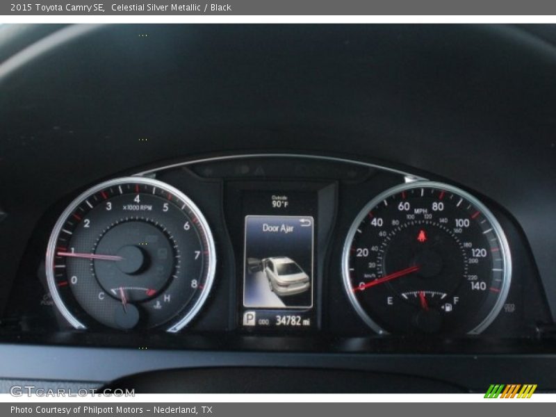 Celestial Silver Metallic / Black 2015 Toyota Camry SE