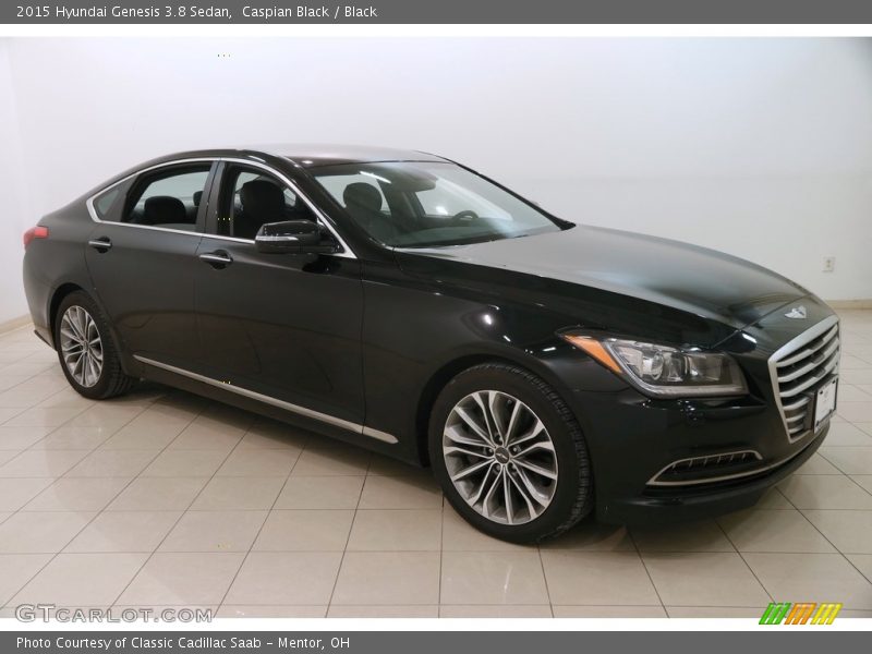 Caspian Black / Black 2015 Hyundai Genesis 3.8 Sedan