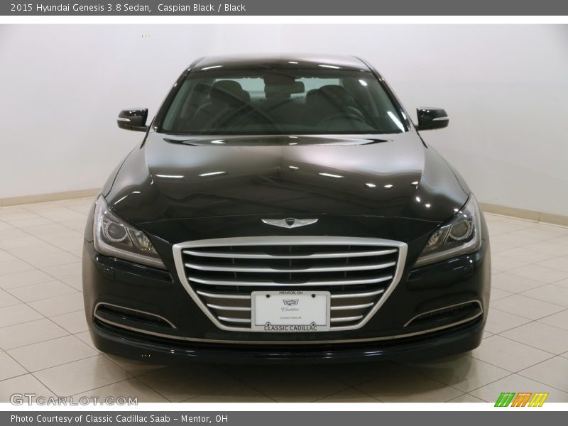 Caspian Black / Black 2015 Hyundai Genesis 3.8 Sedan