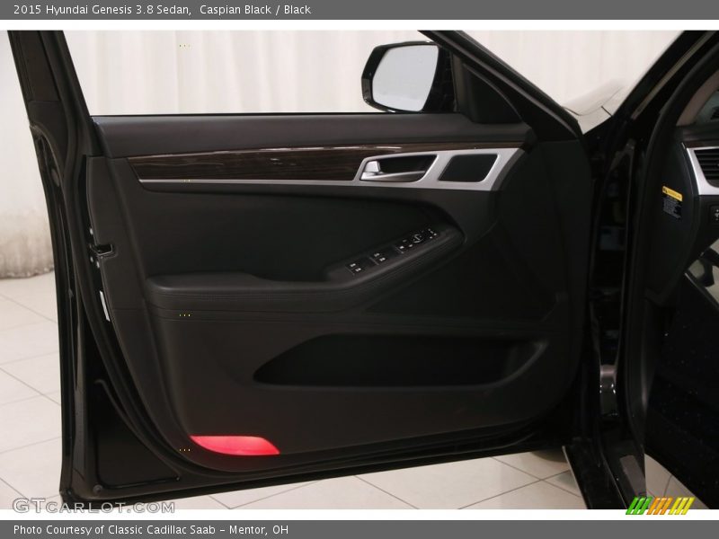 Caspian Black / Black 2015 Hyundai Genesis 3.8 Sedan