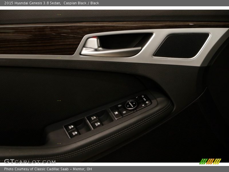 Caspian Black / Black 2015 Hyundai Genesis 3.8 Sedan