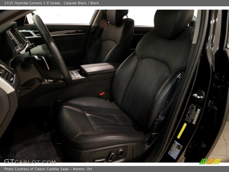 Caspian Black / Black 2015 Hyundai Genesis 3.8 Sedan