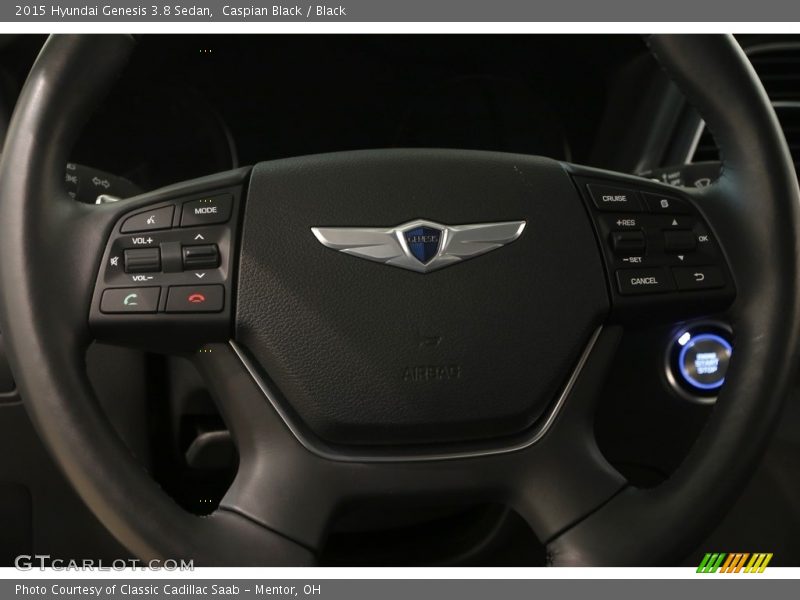 Caspian Black / Black 2015 Hyundai Genesis 3.8 Sedan