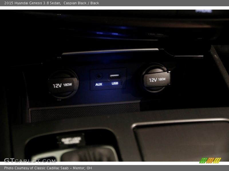 Caspian Black / Black 2015 Hyundai Genesis 3.8 Sedan