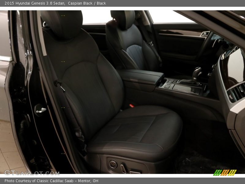Caspian Black / Black 2015 Hyundai Genesis 3.8 Sedan