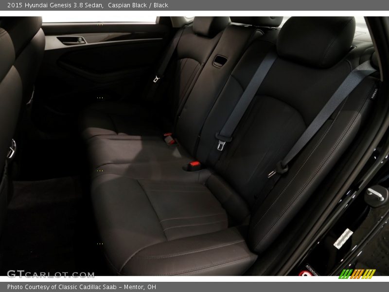 Caspian Black / Black 2015 Hyundai Genesis 3.8 Sedan