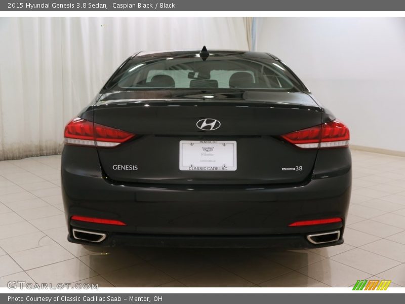 Caspian Black / Black 2015 Hyundai Genesis 3.8 Sedan