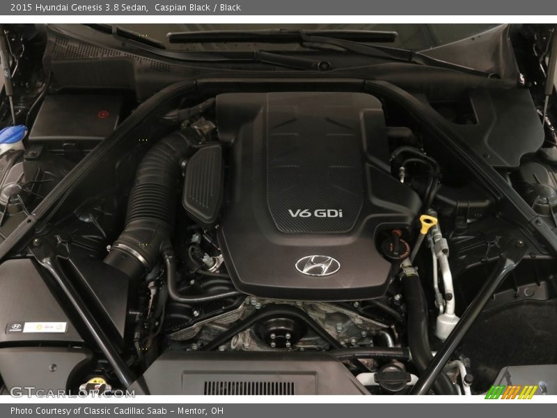 Caspian Black / Black 2015 Hyundai Genesis 3.8 Sedan