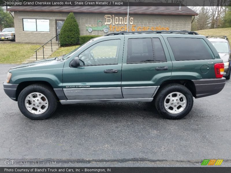 Shale Green Metallic / Taupe 2000 Jeep Grand Cherokee Laredo 4x4