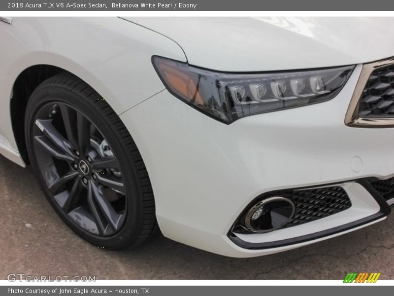 Bellanova White Pearl / Ebony 2018 Acura TLX V6 A-Spec Sedan