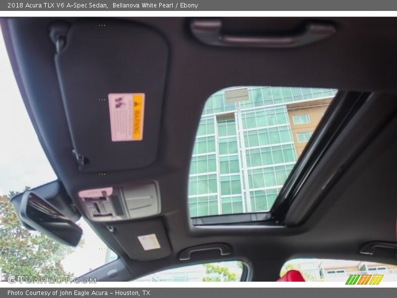 Bellanova White Pearl / Ebony 2018 Acura TLX V6 A-Spec Sedan