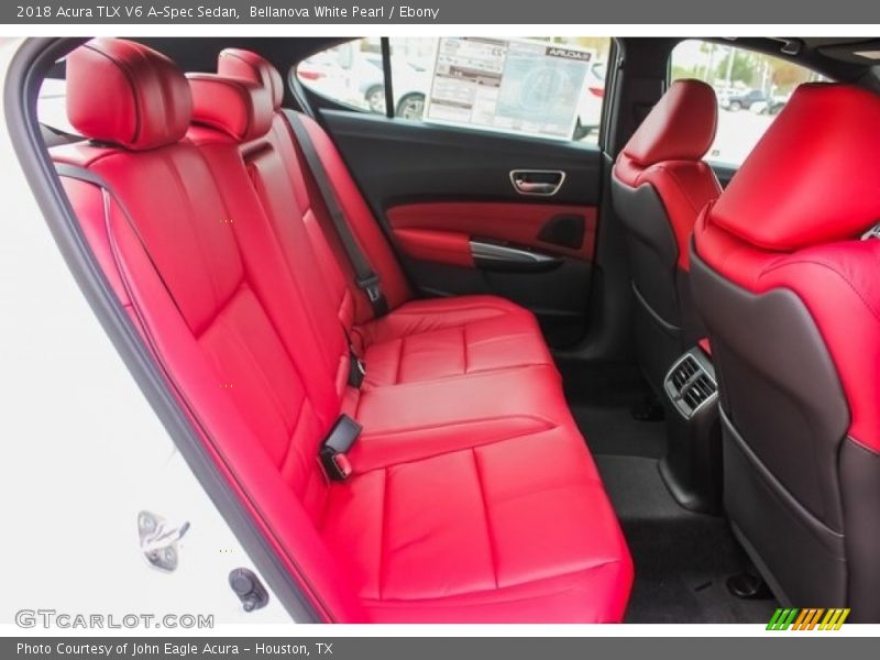 Bellanova White Pearl / Ebony 2018 Acura TLX V6 A-Spec Sedan